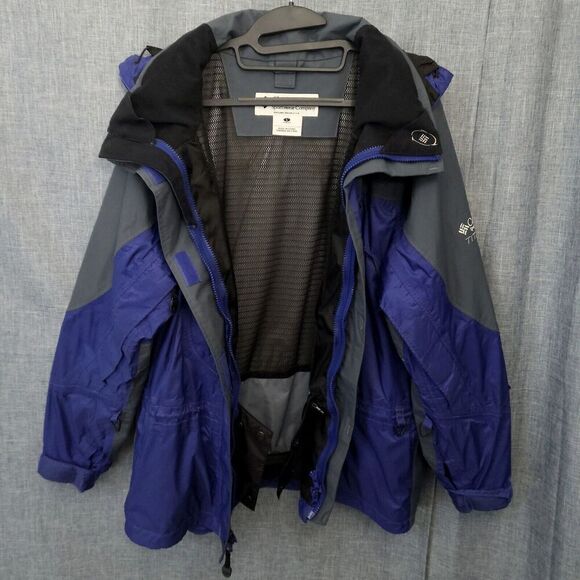 Columbia TITANIUM Jacket Waterproof OmniTech Snowboard Ski Shell Blue Women's L - Picture 2 of 16